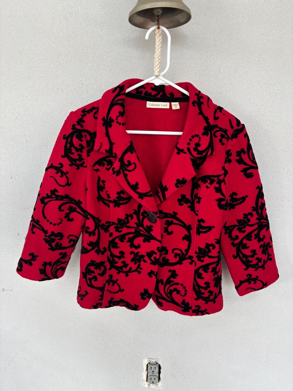 Vintage 100% Wool Coldwater Creek Blazer Jacket Holiday